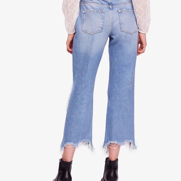 Free People Women's Jeans Free People Maggie Mid Rise Straight - Picture 3 of 4